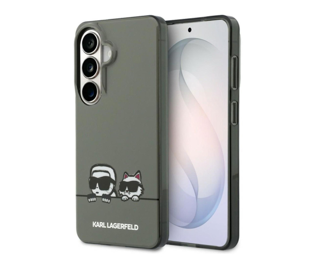Karl Lagerfeld Etui Peekaboo Karl&Choupette MagSafe do Galaxy S26 czarny - 1522723 - zdjęcie
